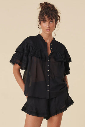 Dove Lace Blouse Midnight