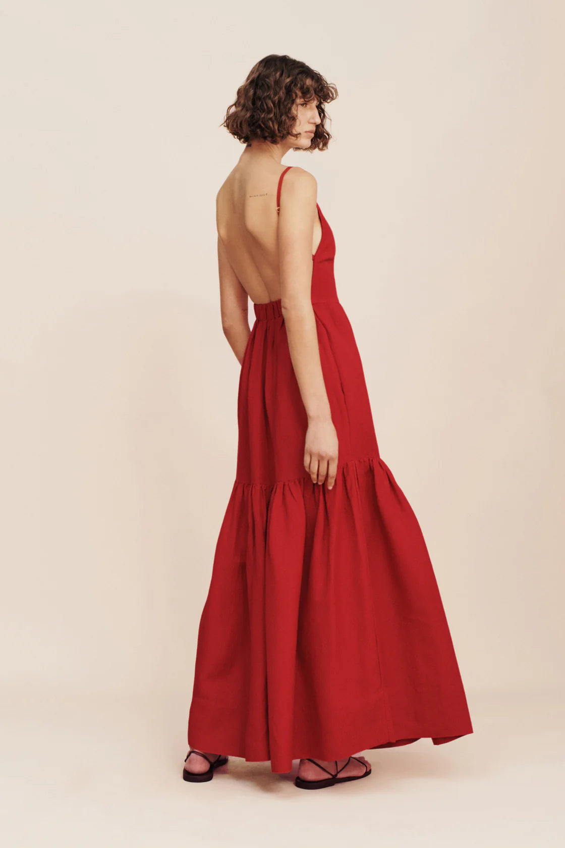Elise Dress Crimson