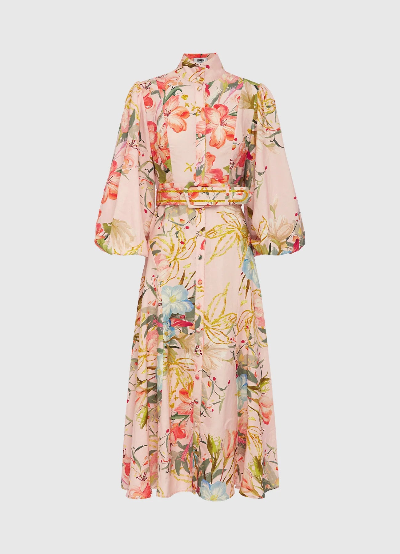 Nellie Midi Dress Opulent Print Blush