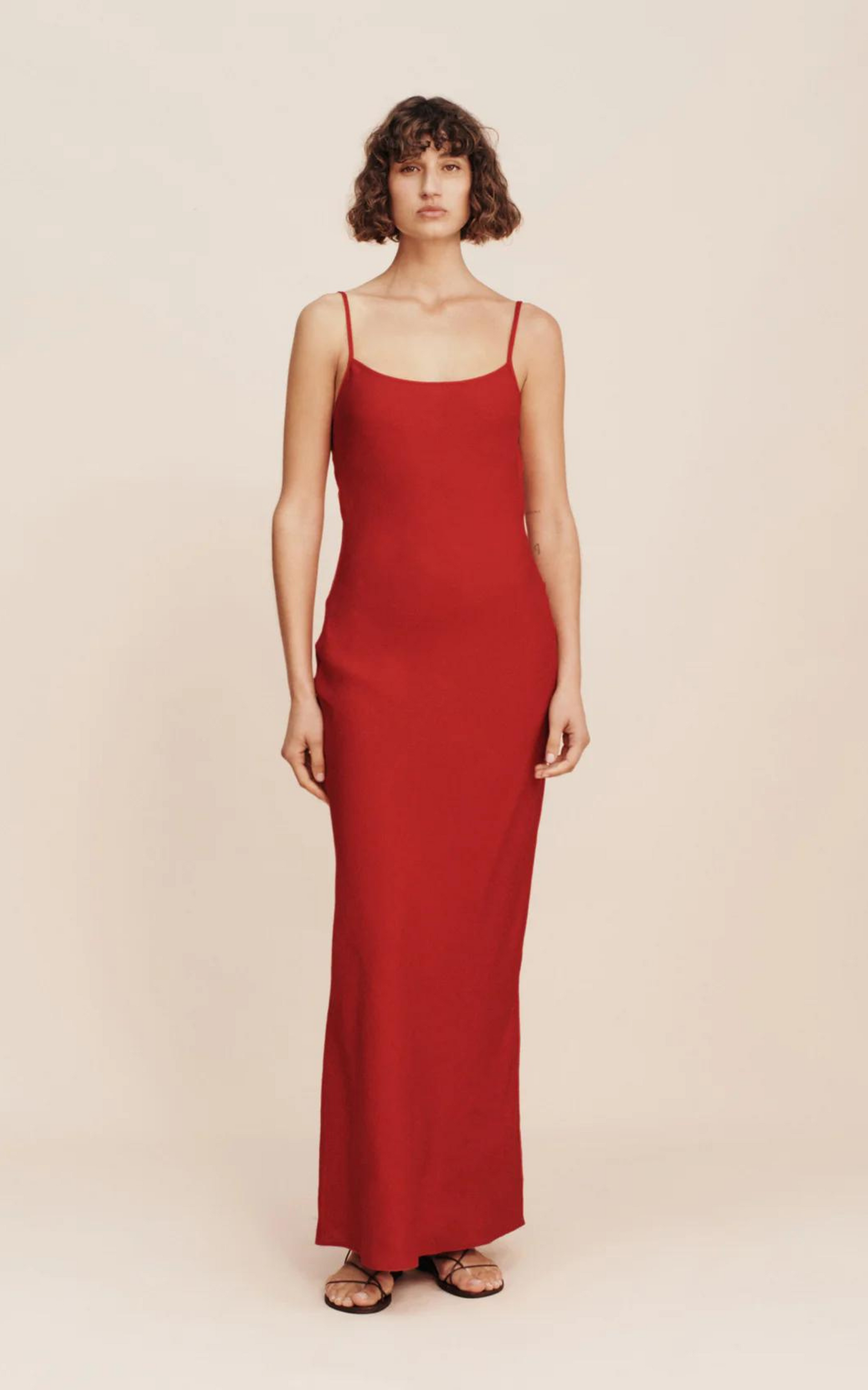 Frances Dress Crimson