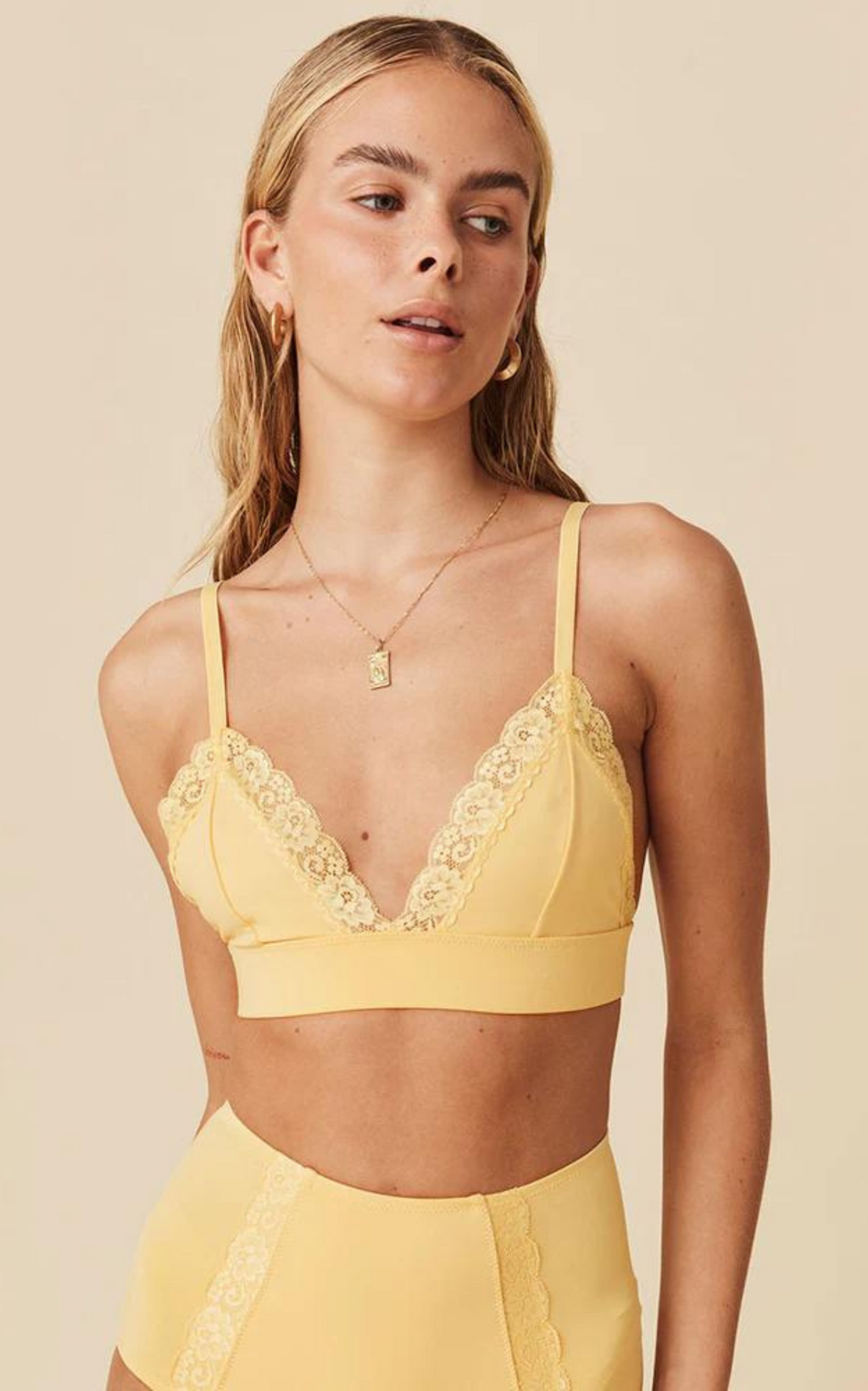 Boudoir Lace Bralette Honey