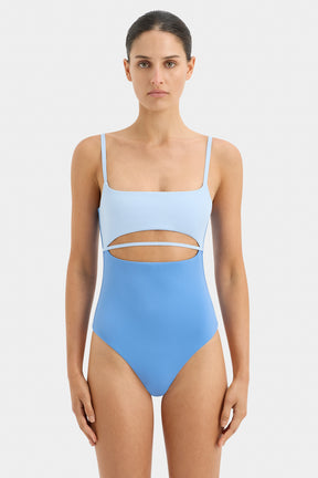 Sol High Cut One Piece Sky Blue