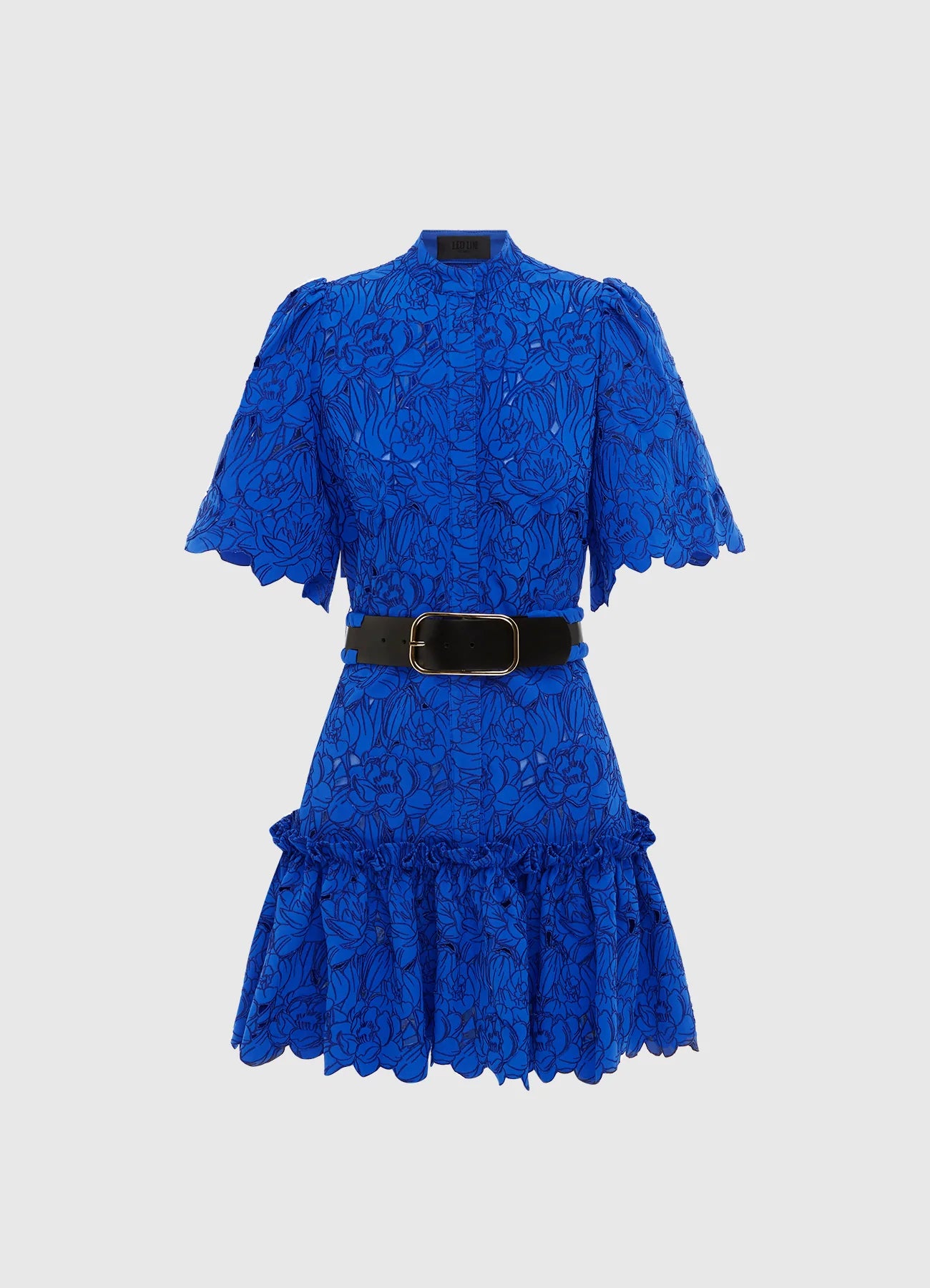 Alice Lace Short Sleeve Mini Dress Lapis