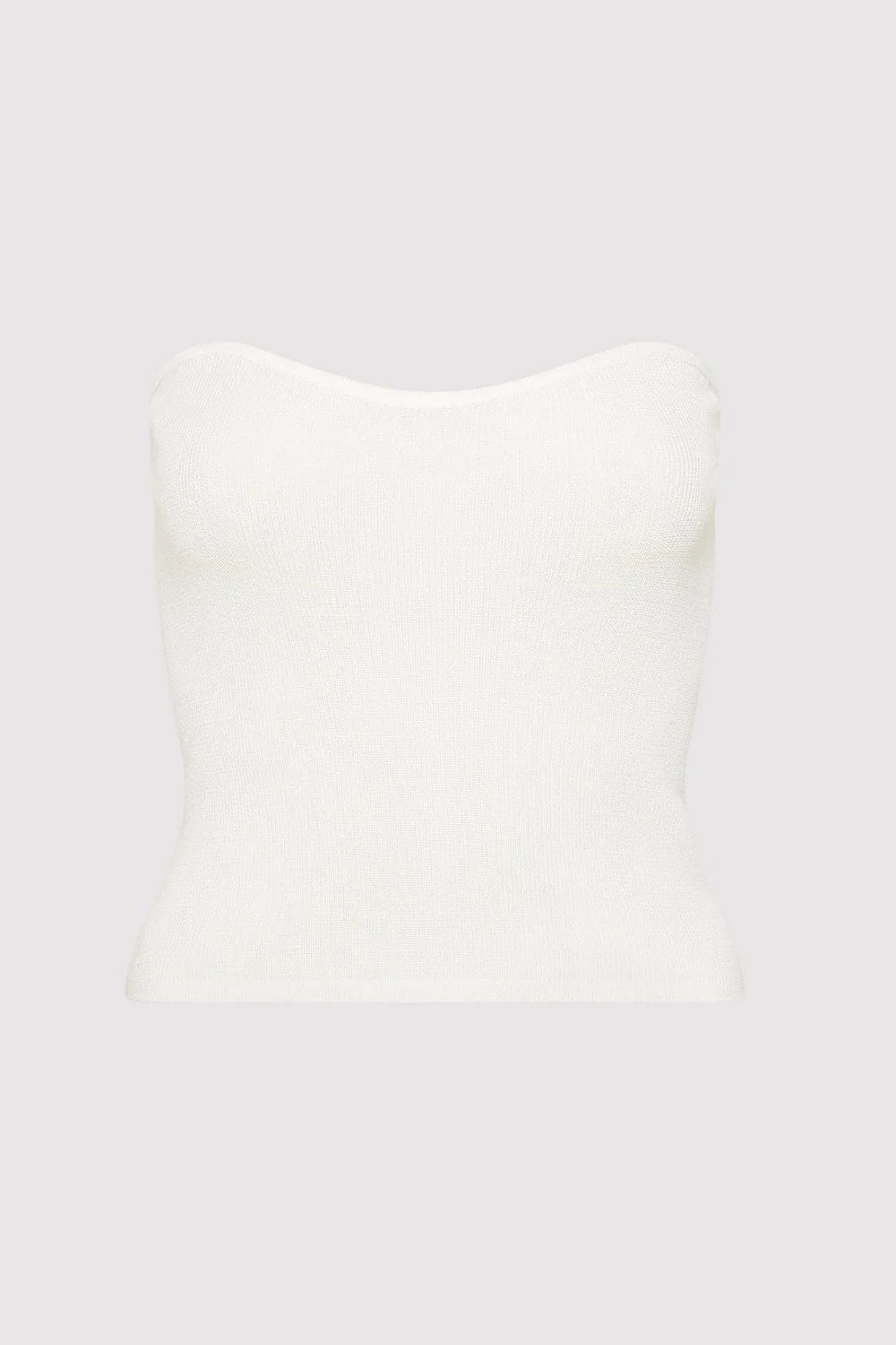 Curve Knit Top White