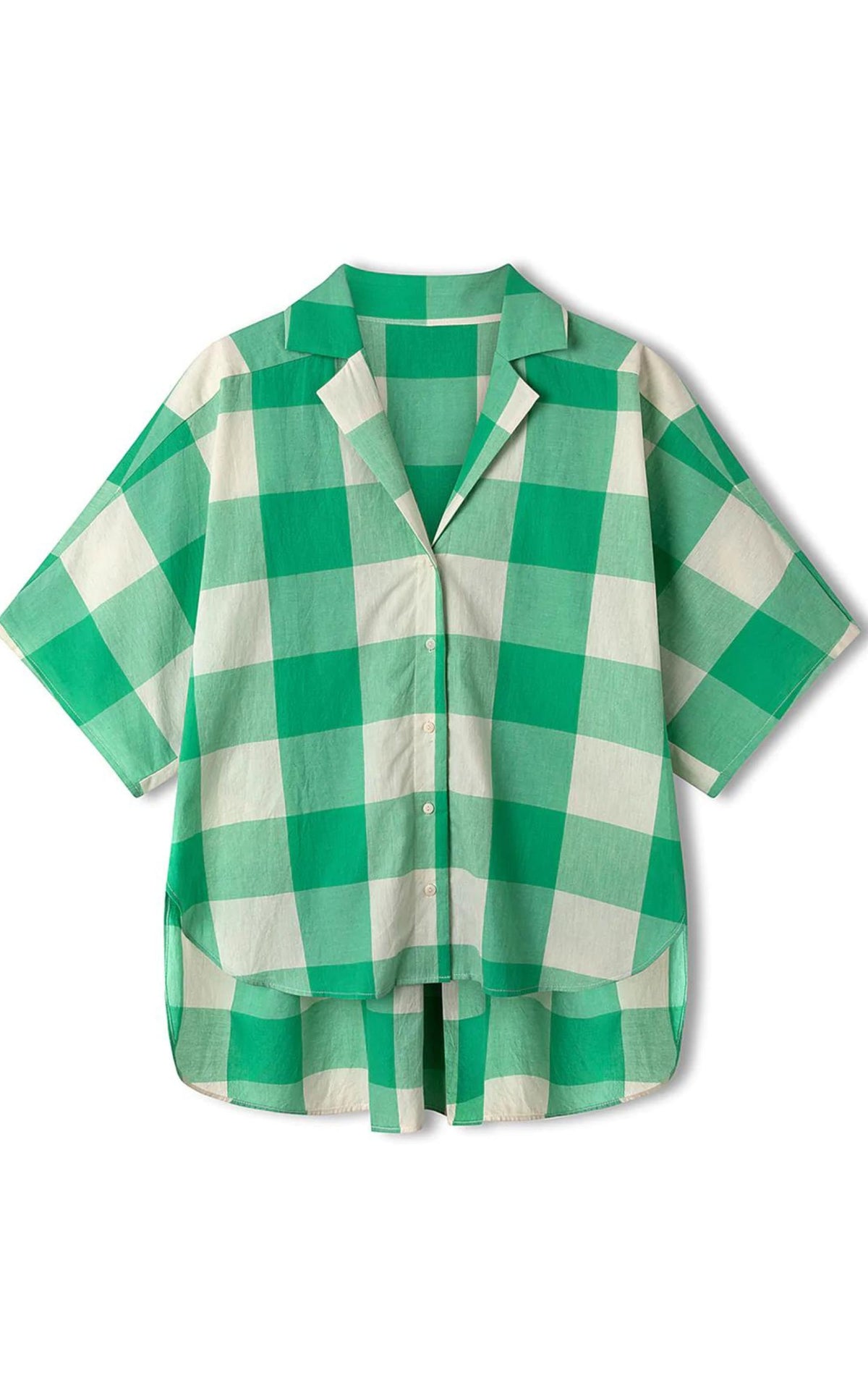 Green Check Organic Cotton Shirt