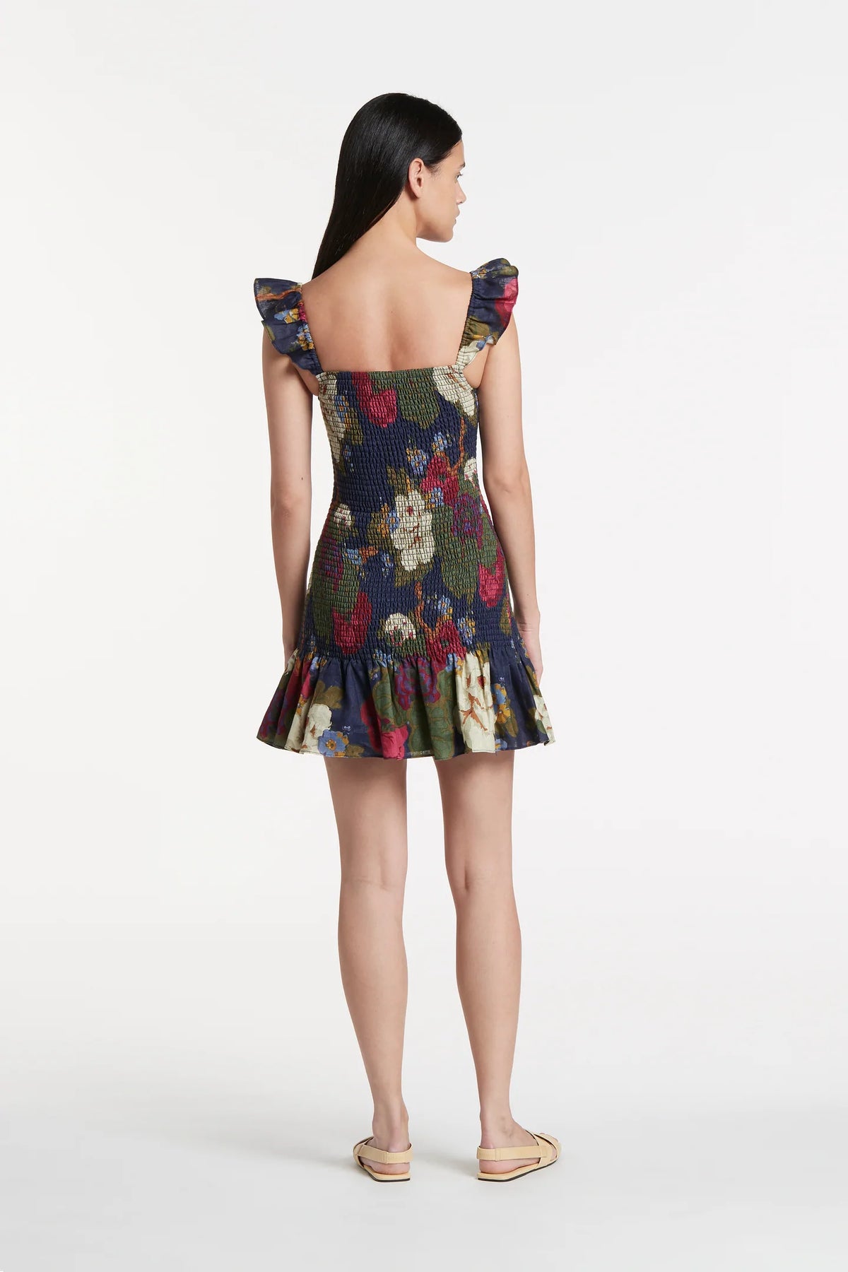 Francesca Shirred Mini Dress