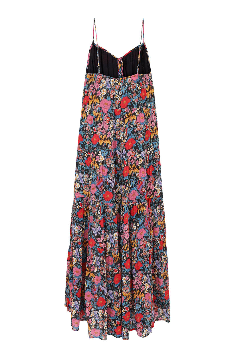 Last Drinks Strappy Maxi Dress Evening Floral