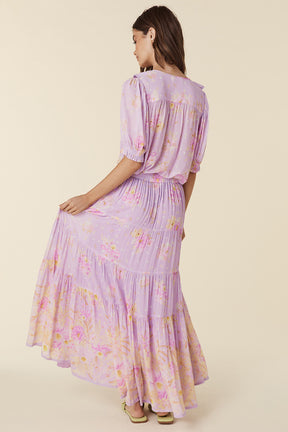 Lei Lei Maxi Skirt Lavender Floral