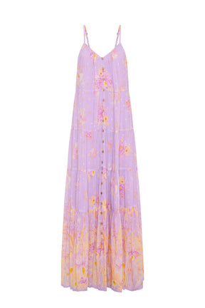 Lei Lei Strappy Dress Lavender Floral