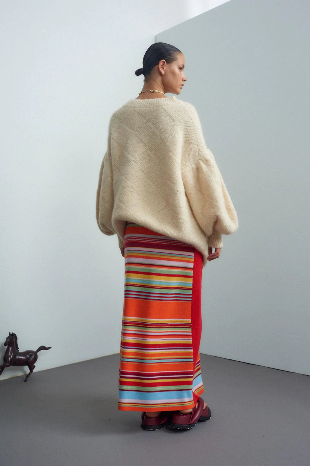 Alexandra Stripe Skirt